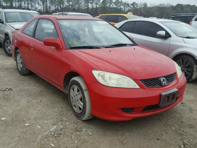 1HGEM221X4L066427 - 2004 HONDA CIVIC DX V RED photo 1