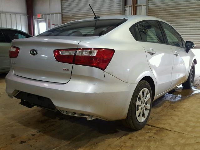 KNADM4A33H6047924 - 2017 KIA RIO LX SILVER photo 4