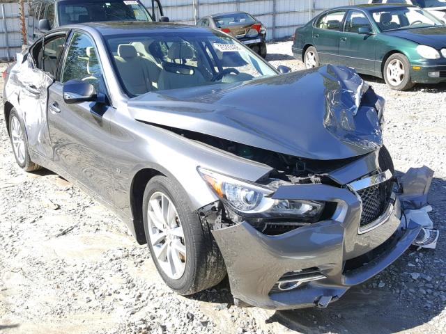 JN1BV7AP6FM342703 - 2015 INFINITI Q50 BASE Gris foto 1