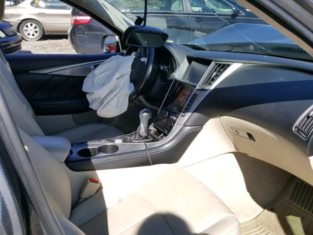 JN1BV7AP6FM342703 - 2015 INFINITI Q50 BASE Gris foto 5