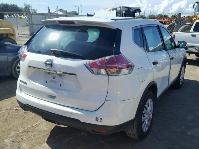 5N1AT2MT9GC826488 - 2016 NISSAN ROGUE S WHITE photo 4