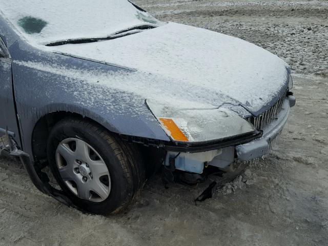 1HGCM56497A076797 - 2007 HONDA ACCORD LX BLUE photo 9