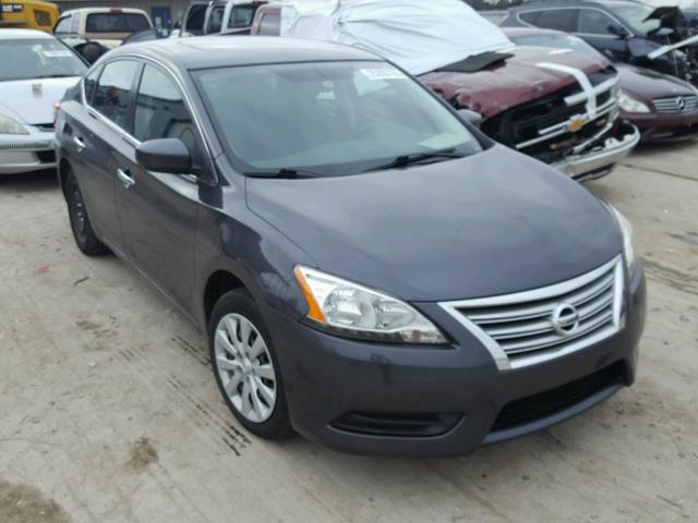 3N1AB7AP0DL678097 - 2013 NISSAN SENTRA S GRAY photo 1