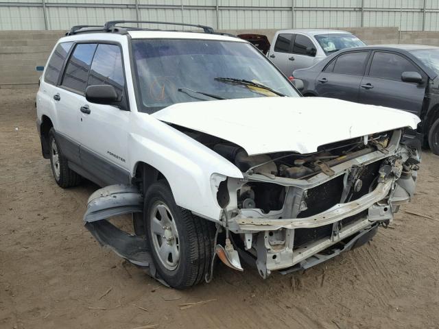 JF1SF63582G704349 - 2002 SUBARU FORESTER L WHITE photo 1