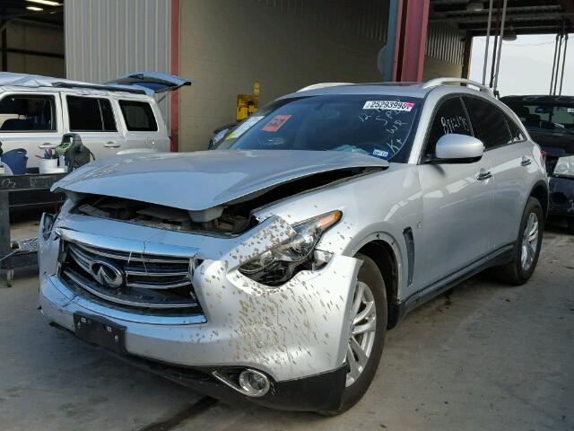 JN8CS1MU6FM382096 - 2015 INFINITI QX70 SILVER photo 2