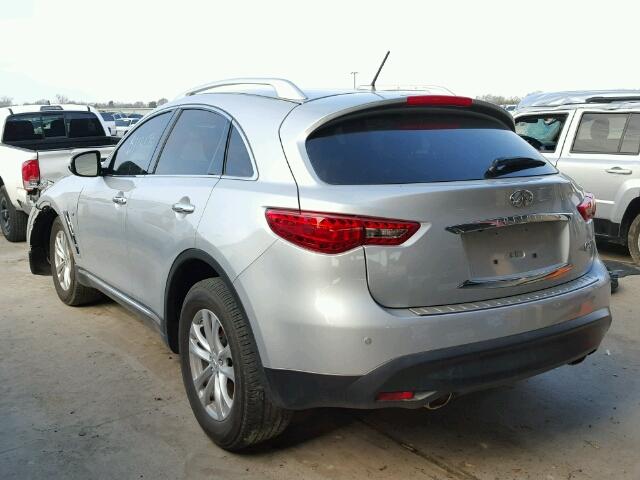 JN8CS1MU6FM382096 - 2015 INFINITI QX70 SILVER photo 3