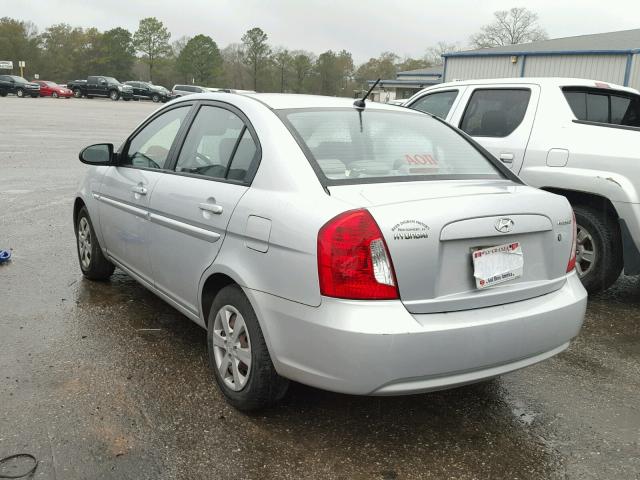 KMHCN46C99U365981 - 2009 HYUNDAI ACCENT GLS SILVER photo 3