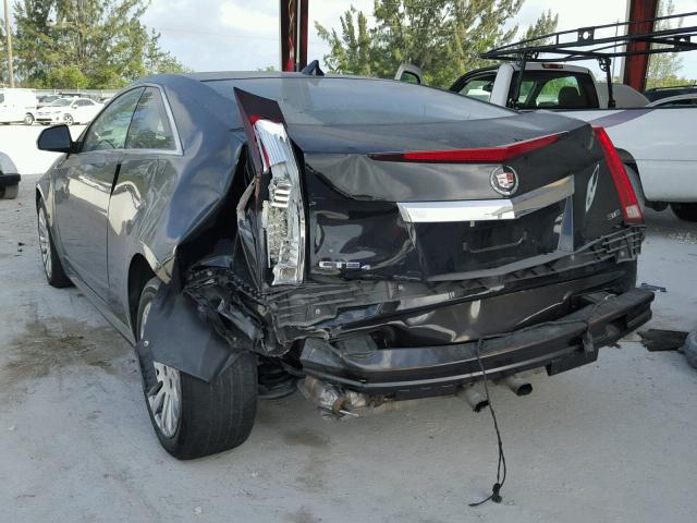 1G6DE1E37E0189820 - 2014 CADILLAC CTS BLACK photo 3