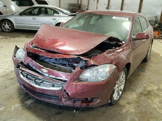 1G1ZE5E11BF179665 - 2011 CHEVROLET MALIBU LTZ Tünd qırmızı foto 2