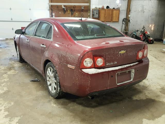 1G1ZE5E11BF179665 - 2011 CHEVROLET MALIBU LTZ Tünd qırmızı foto 3