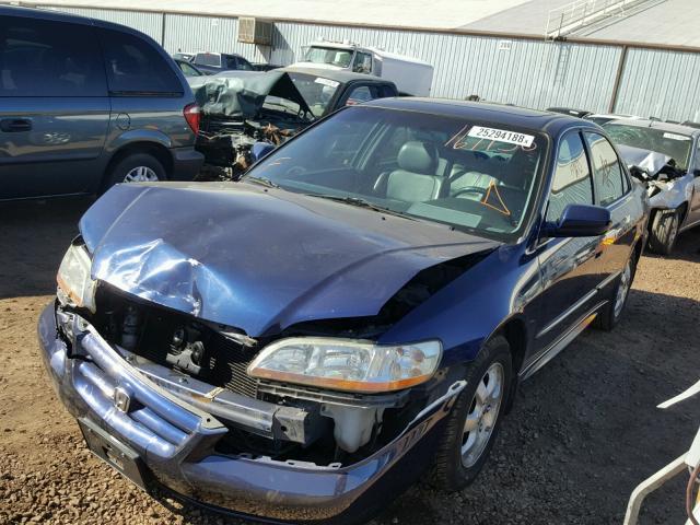 JHMCG66062C007960 - 2002 HONDA ACCORD EX BLUE photo 2