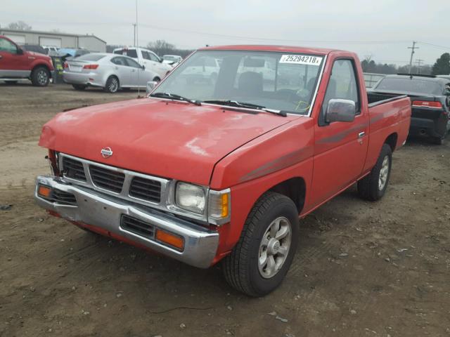 1N6SD11S3VC340801 - 1997 NISSAN TRUCK BASE RED photo 2