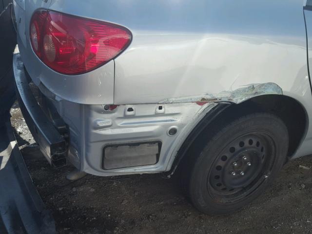 2T1BR32E96C588729 - 2006 TOYOTA COROLLA CE SILVER photo 9