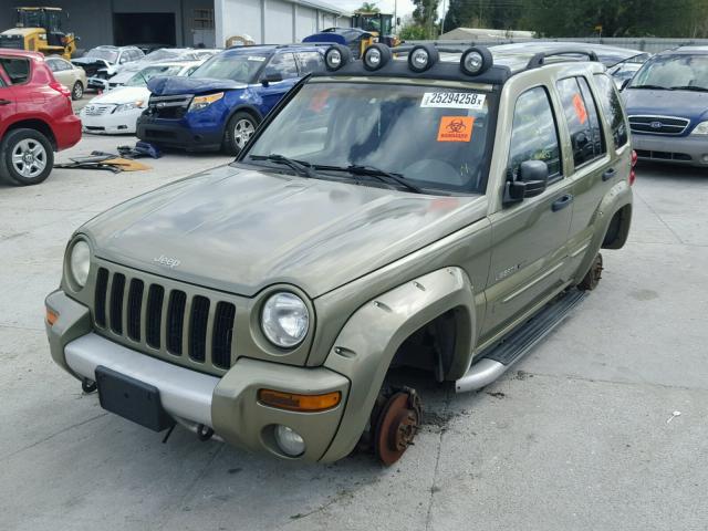 1J4GK38KX2W359267 - 2002 JEEP LIBERTY RE GREEN photo 2