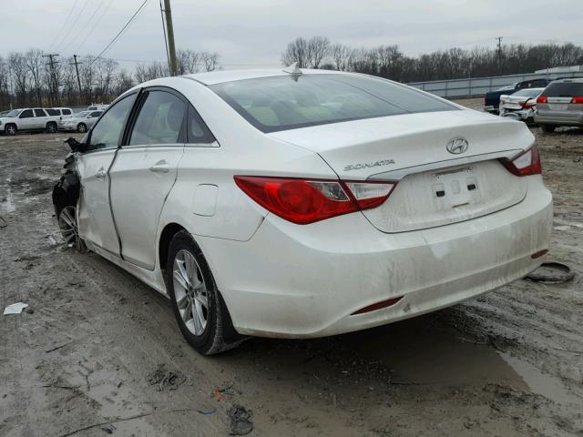 5NPEB4AC9CH462080 - 2012 HYUNDAI SONATA GLS WHITE photo 3