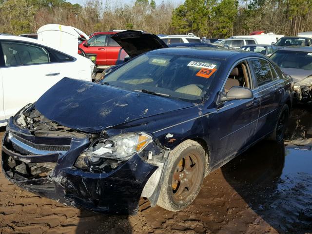 1G1ZB5EB3A4147151 - 2010 CHEVROLET MALIBU LS BLUE photo 2