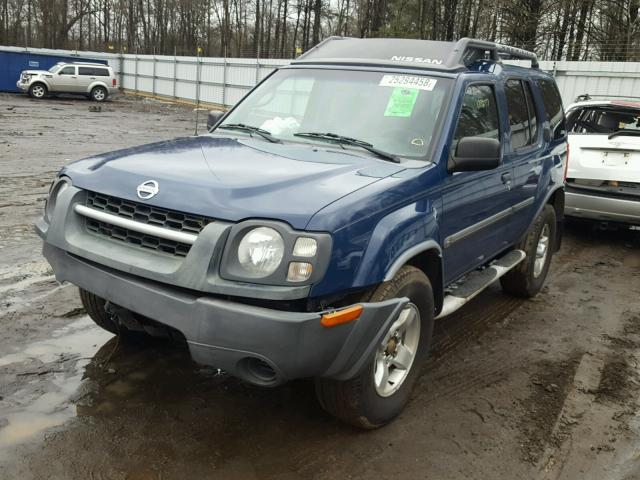 5N1ED28T04C652668 - 2004 NISSAN XTERRA XE BLUE photo 2