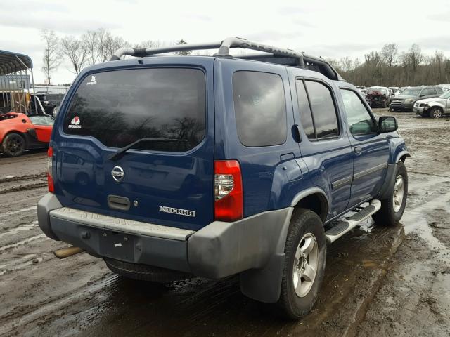 5N1ED28T04C652668 - 2004 NISSAN XTERRA XE BLUE photo 4