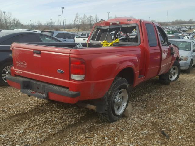 1FTZR15V4YPA76721 - 2000 FORD RANGER SUP RED photo 4