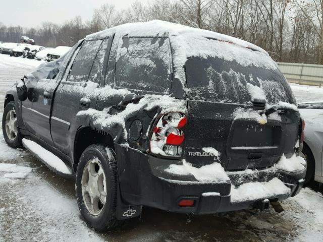 1GNDT13S772203419 - 2007 CHEVROLET TRAILBLAZE BLACK photo 3