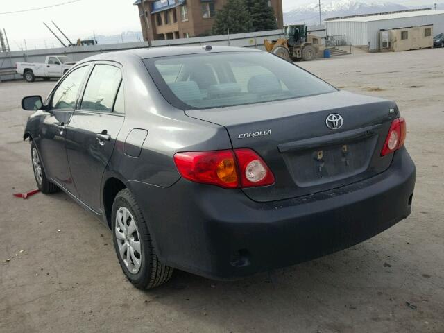 1NXBU4EE2AZ237569 - 2010 TOYOTA COROLLA BA GRAY photo 3