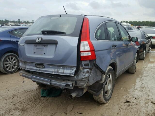 JHLRE383X7C049033 - 2007 HONDA CR-V LX BLUE photo 4