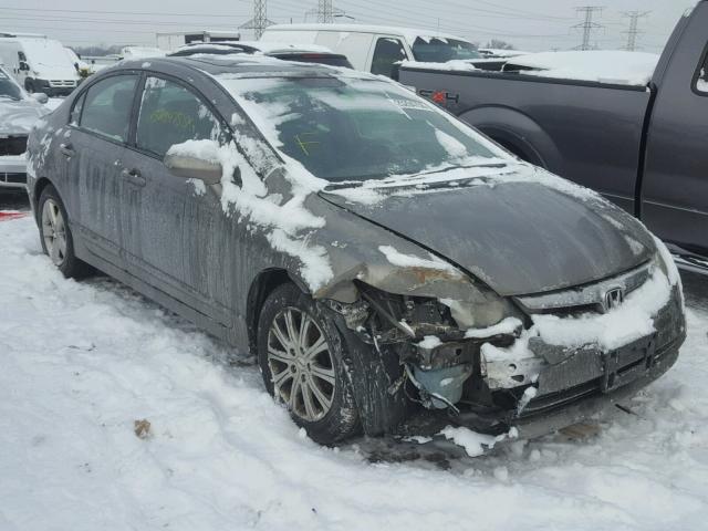 1HGFA16888L040638 - 2008 HONDA CIVIC EX ნაცრისფერი ფოტო 1