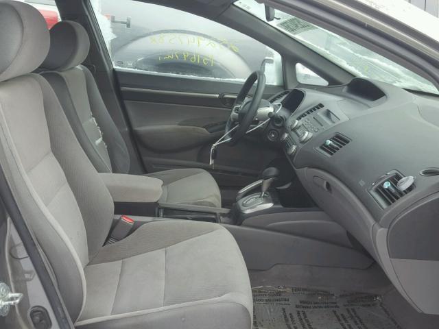 1HGFA16888L040638 - 2008 HONDA CIVIC EX GRAY photo 5