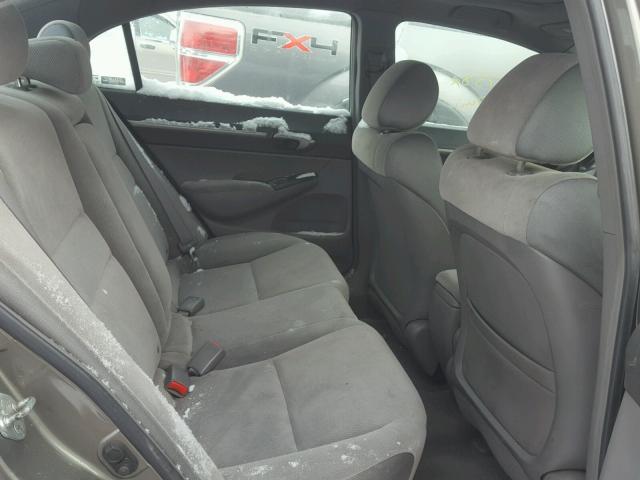1HGFA16888L040638 - 2008 HONDA CIVIC EX ნაცრისფერი ფოტო 6