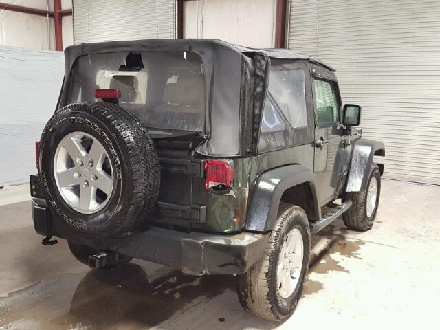 1J4AA2D12AL230181 - 2010 JEEP WRANGLER S GREEN photo 4