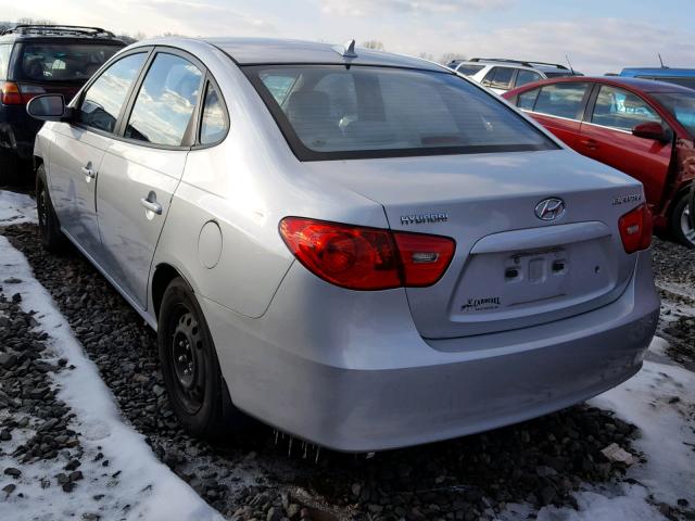 KMHDU46D39U810599 - 2009 HYUNDAI ELANTRA GL SILVER photo 3