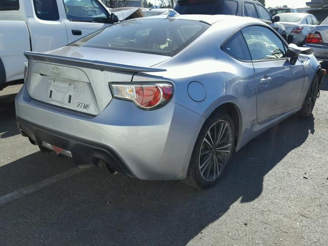 JF1ZNAA17G9702074 - 2016 TOYOTA SCION FR-S ვერცხლისფერი ფოტო 4