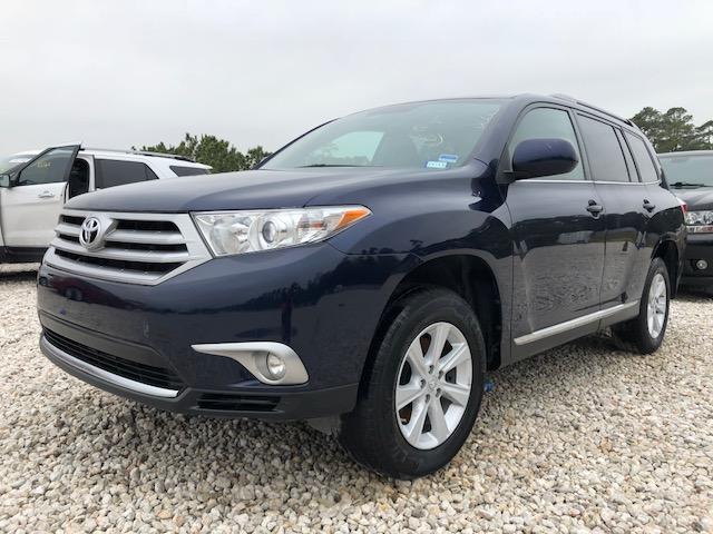 5TDZK3EH3DS115518 - 2013 TOYOTA HIGHLANDER BLUE photo 2