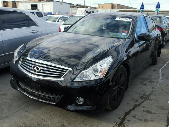 JN1CV6AP0DM720011 - 2013 INFINITI G37 BASE BLACK photo 2