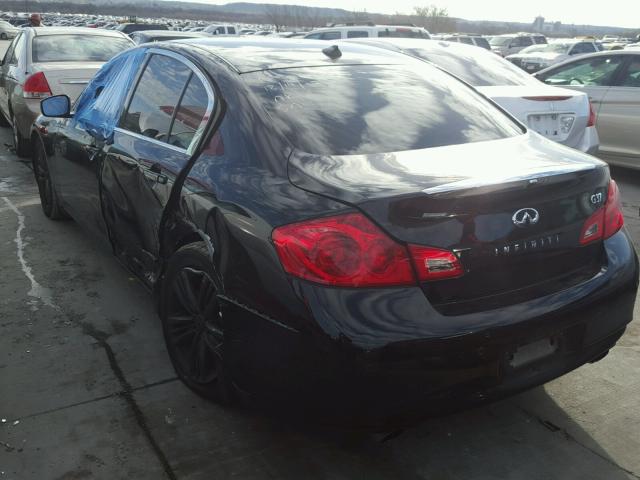 JN1CV6AP0DM720011 - 2013 INFINITI G37 BASE BLACK photo 3