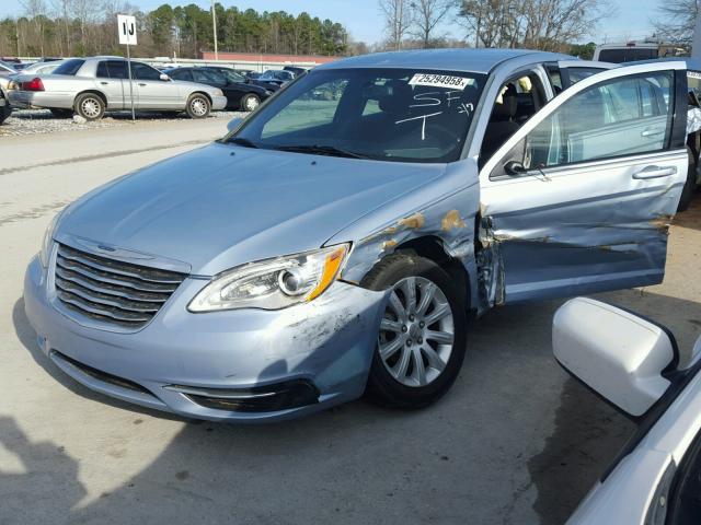 1C3CCBBB8DN596132 - 2013 CHRYSLER 200 TOURIN BLUE photo 2