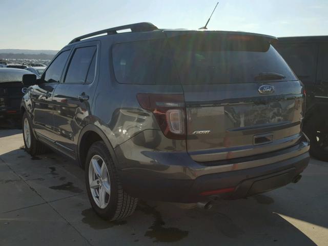 1FM5K8GTXFGB67265 - 2015 FORD EXPLORER S GRAY photo 3