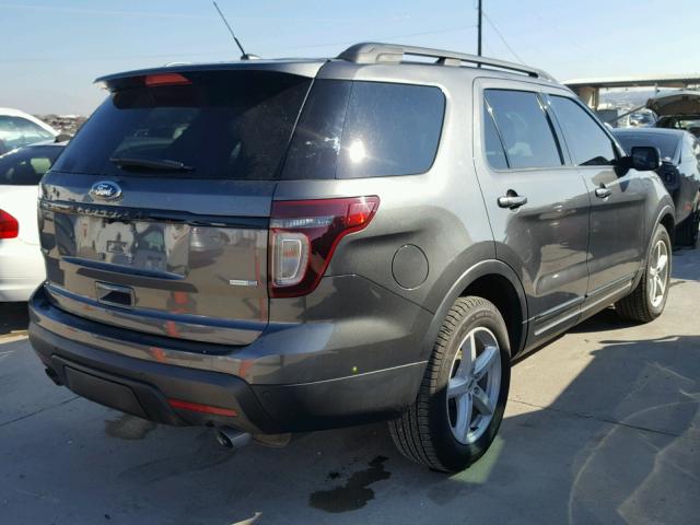 1FM5K8GTXFGB67265 - 2015 FORD EXPLORER S GRAY photo 4