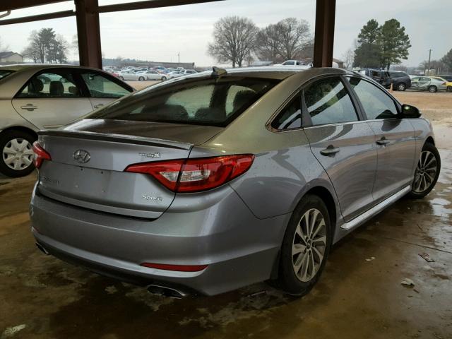 5NPE34AF9GH339618 - 2016 HYUNDAI SONATA SPO SILVER photo 4