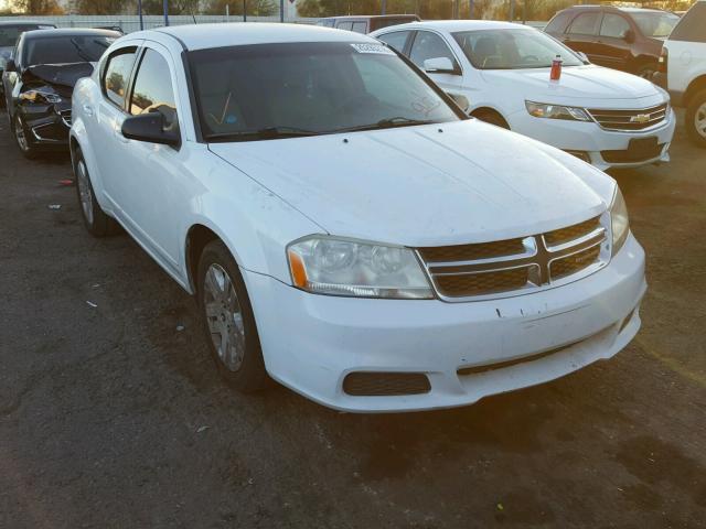 1C3CDZAB2CN167980 - 2012 DODGE AVENGER SE Білий фото 1