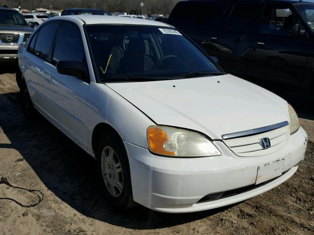 1HGES16552L062764 - 2002 HONDA CIVIC LX WHITE photo 1