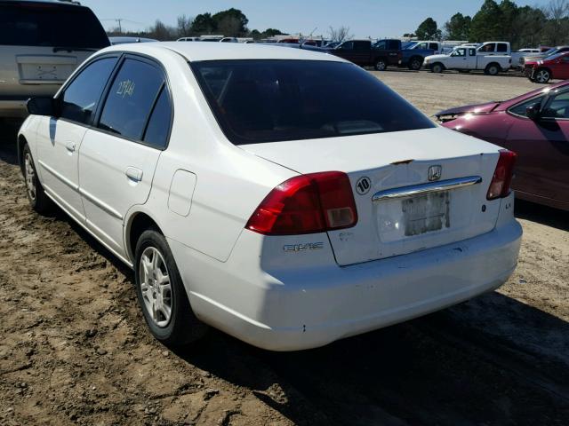 1HGES16552L062764 - 2002 HONDA CIVIC LX WHITE photo 3