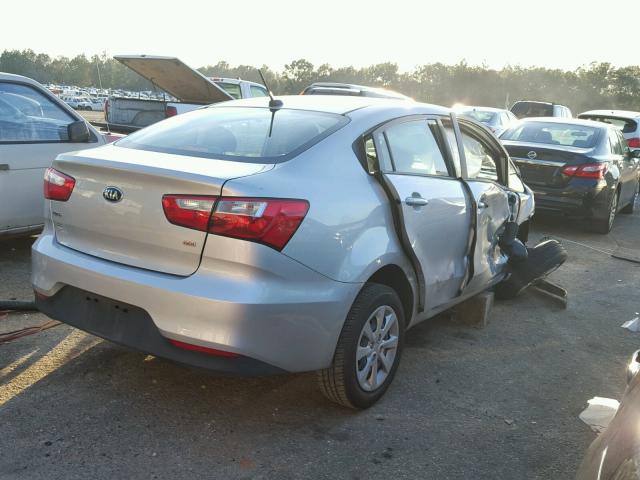 KNADM4A32G6575730 - 2016 KIA RIO LX Արծաթագույն լուսանկար 4