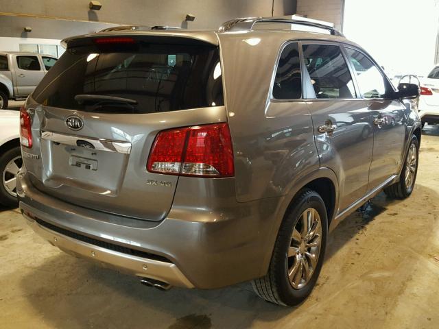 5XYKWDA28BG149395 - 2011 KIA SORENTO SX GRAY photo 4