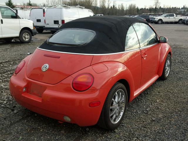 3VWCK21Y63M319506 - 2003 VOLKSWAGEN NEW BEETLE 橙色 照片 4