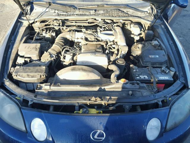 JT8JZ31C8S0032118 - 1995 LEXUS SC 300 BLUE photo 7