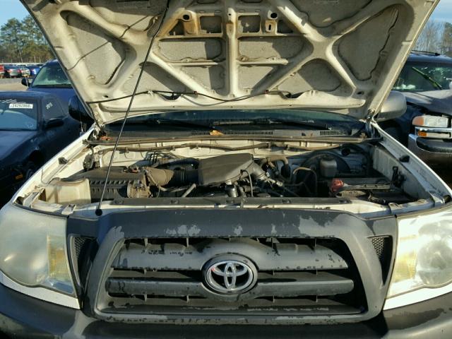 5TEPX42N47Z330339 - 2007 TOYOTA TACOMA WHITE photo 7