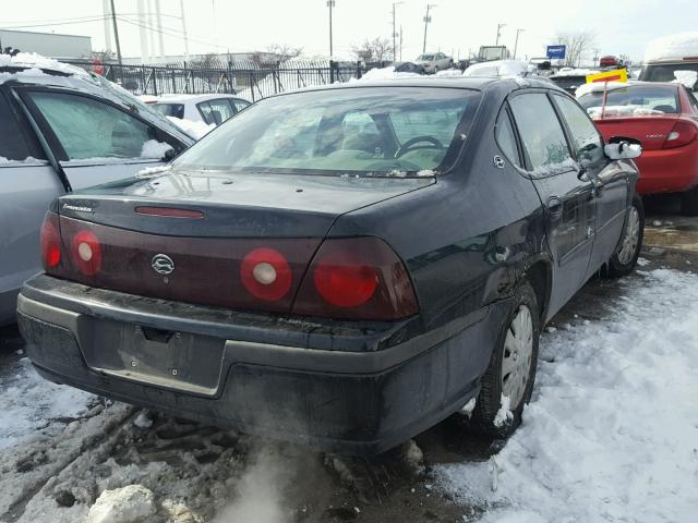 2G1WF52E739376583 - 2003 CHEVROLET IMPALA BLACK photo 4