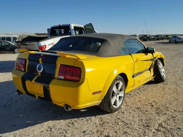 1ZVHT85H965178859 - 2006 FORD MUSTANG GT YELLOW photo 4