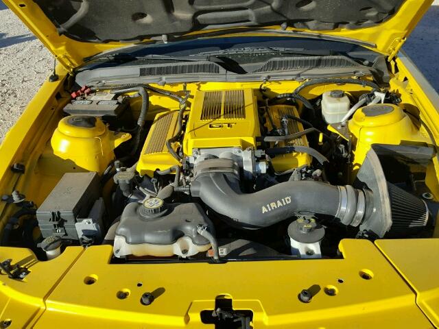1ZVHT85H965178859 - 2006 FORD MUSTANG GT YELLOW photo 7